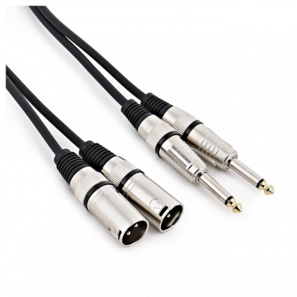 Essentials Dual XLR to Dual Jack Cable 3m - Image 2