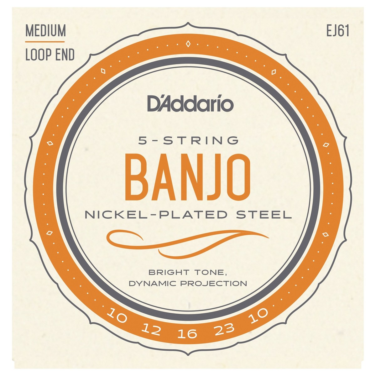 DAddario EJ61 5 String Banjo Strings Nickel Light 10-23 - Image 1