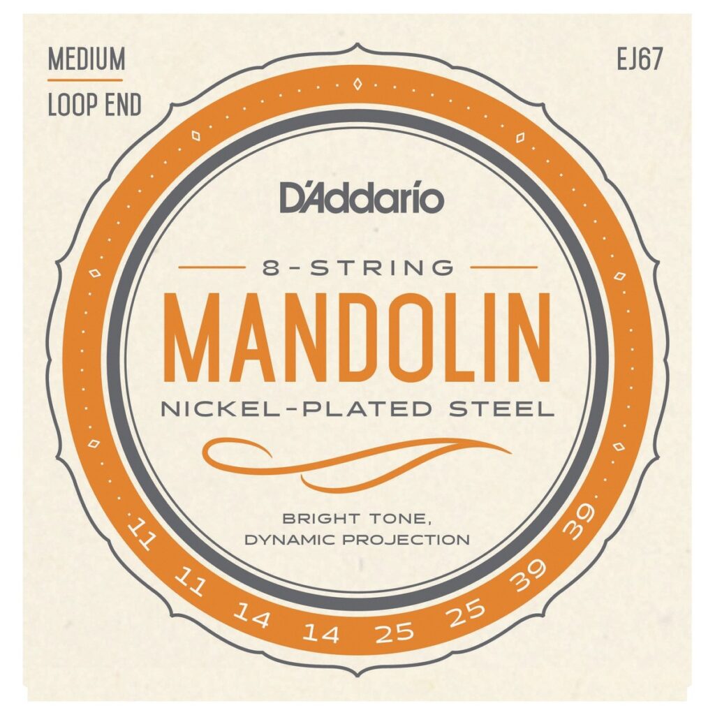 DAddario EJ67 Nickel 11-39 Medium Mandolin Strings
