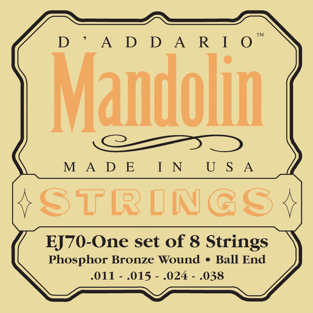 DAddario EJ70 Phosphor Bronze Mandolin Strings Ball End Med/Light