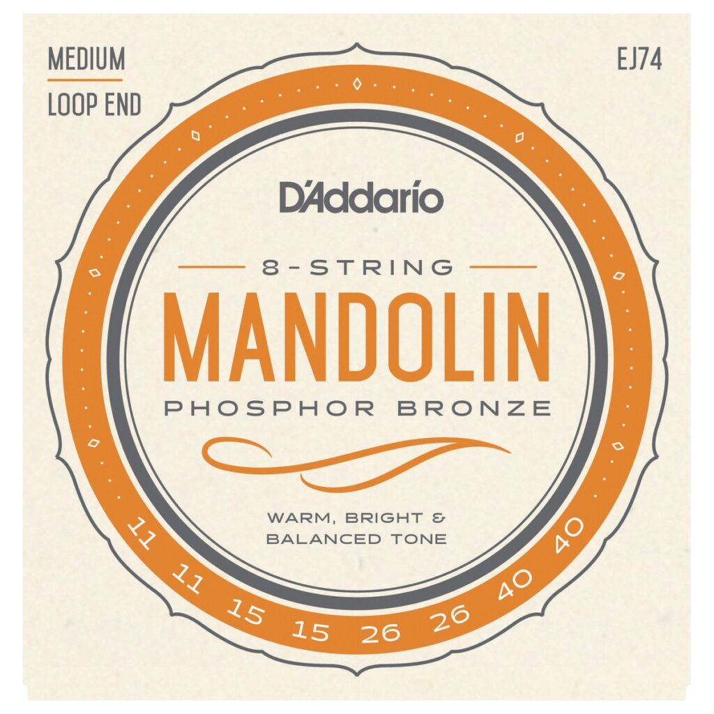 DAddario EJ74 Phosphor Bronze Medium 11-40 Mandolin Strings
