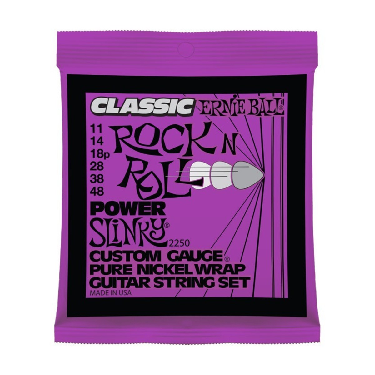 Ernie Ball Classic Power Slinky 2250 Guitar Strings 11-48 - Image 1