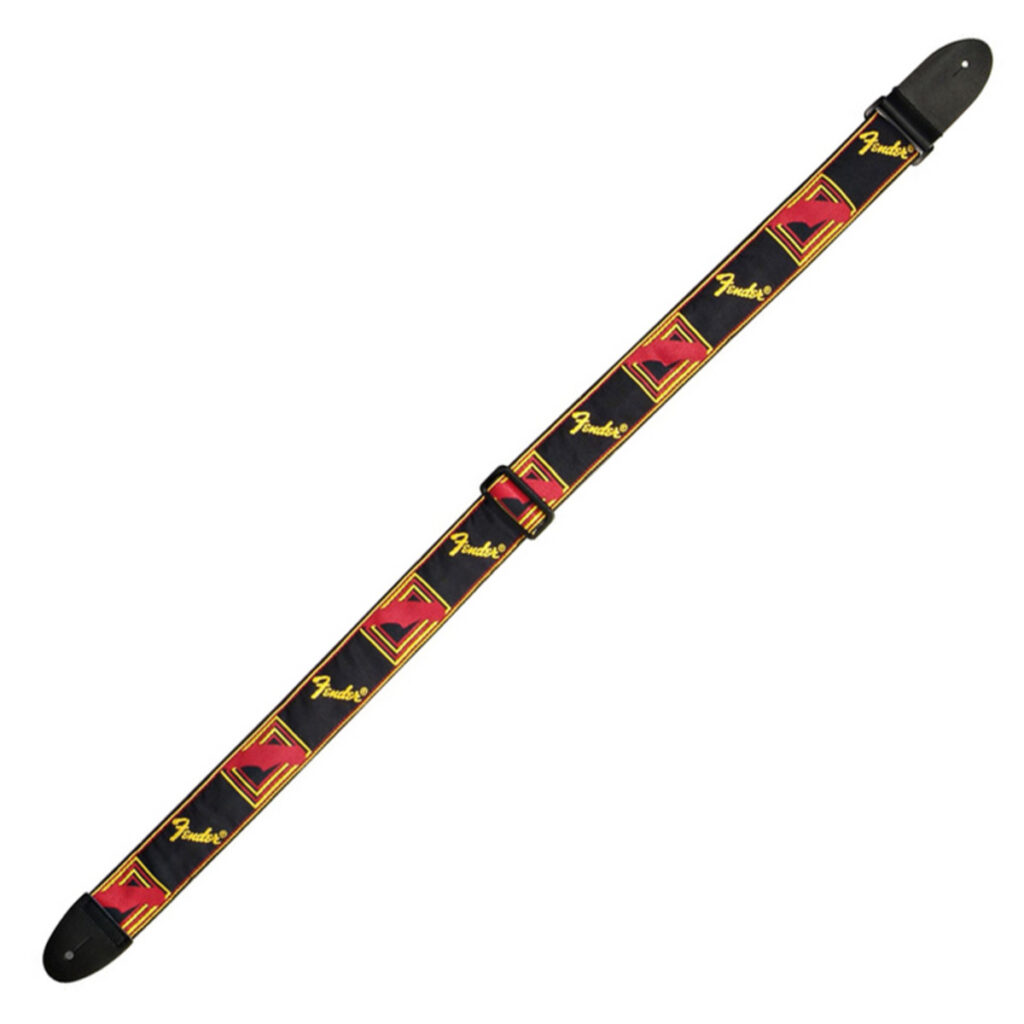 Fender Black Yellow and Red Mono Strap