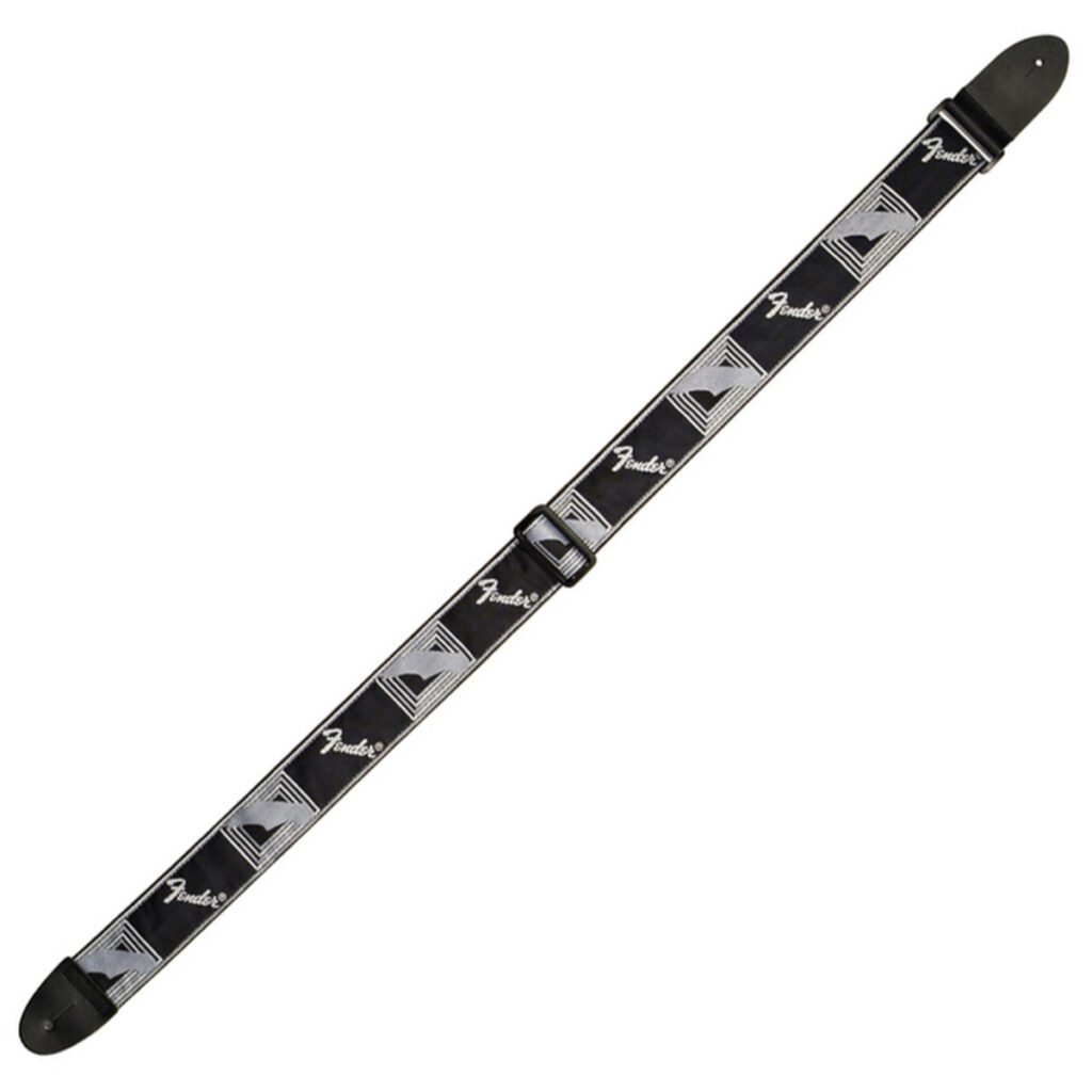 Fender Black Grey and Dark Grey Mono Strap