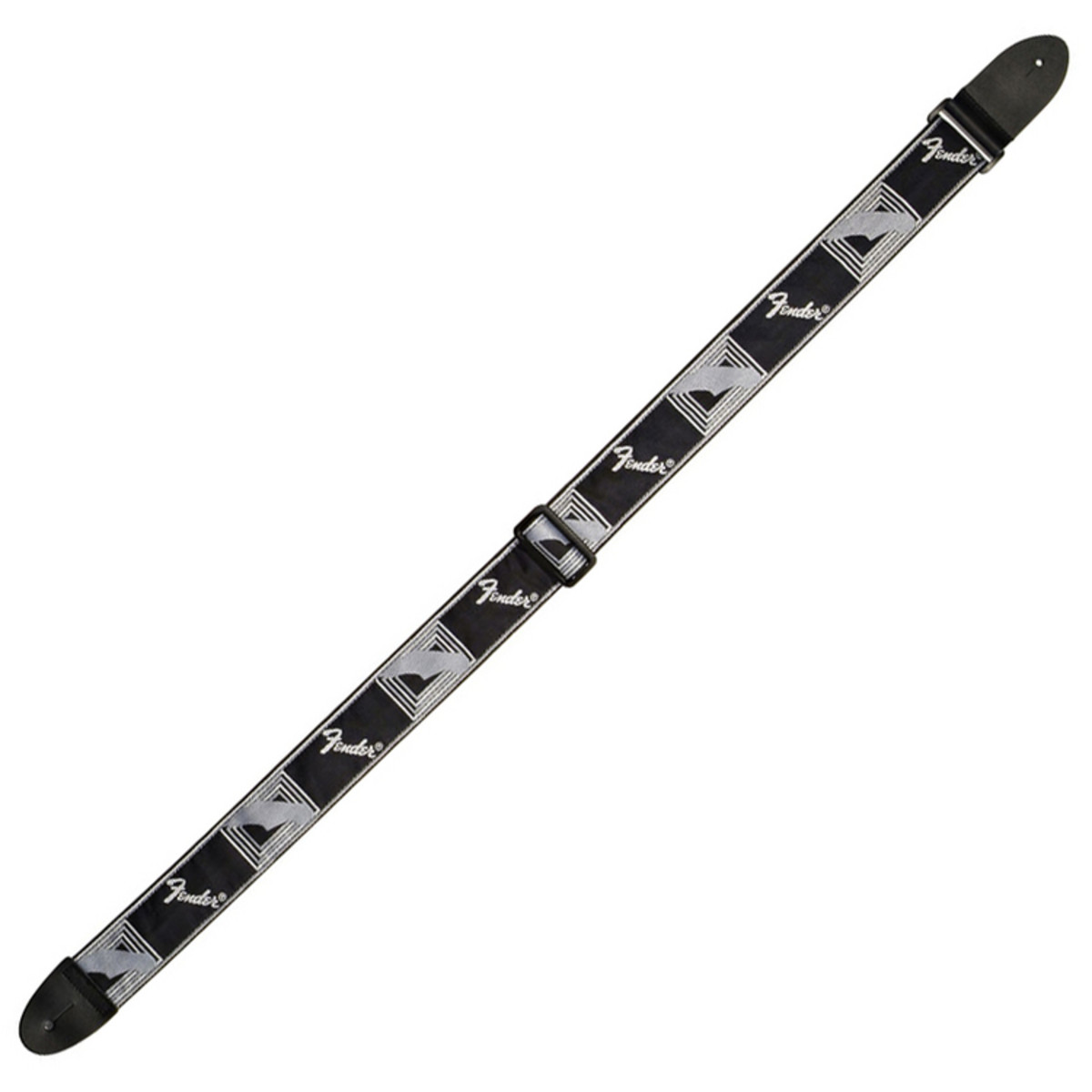 Fender Black Grey and Dark Grey Mono Strap - Image 1