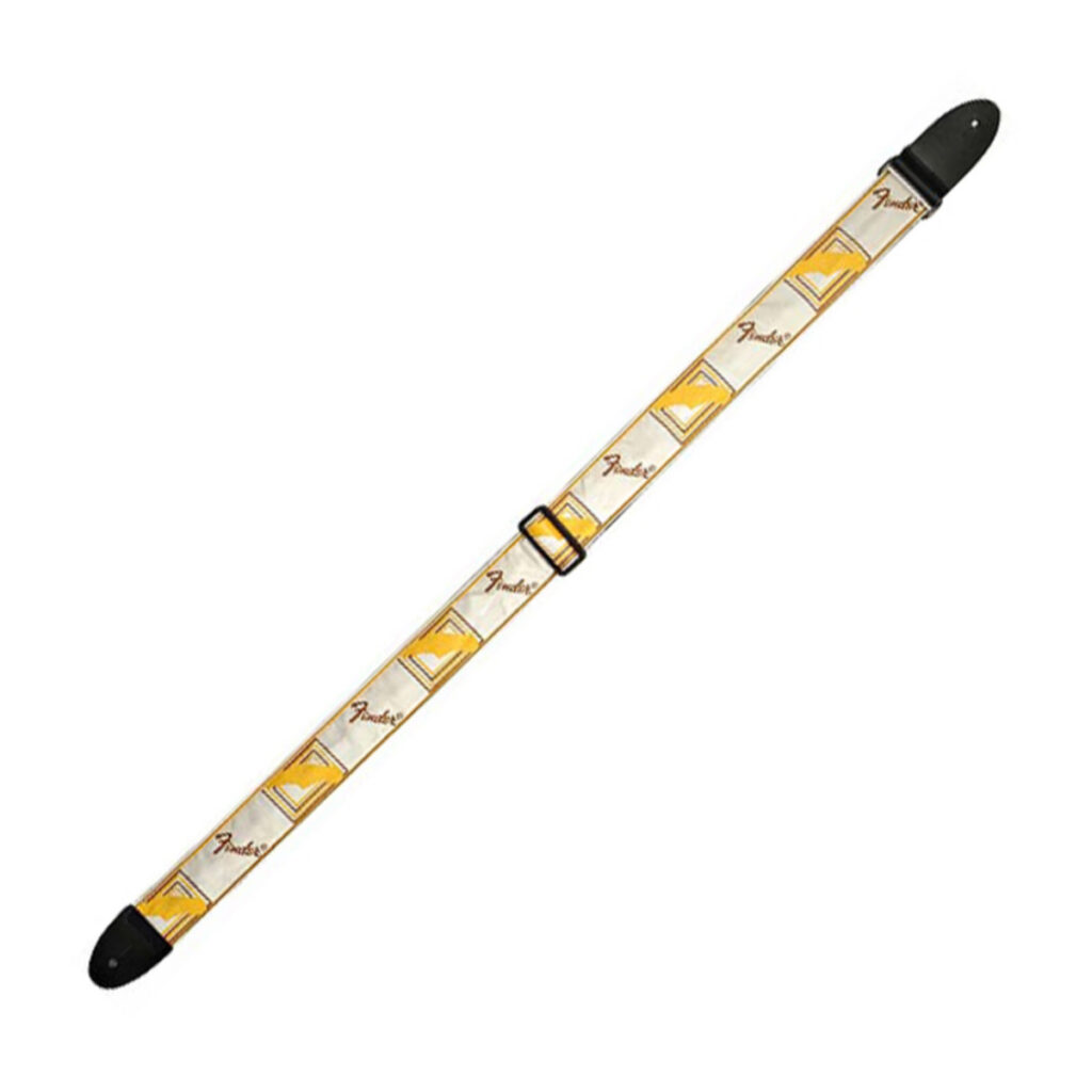 Fender White Brown and Yellow Mono Strap