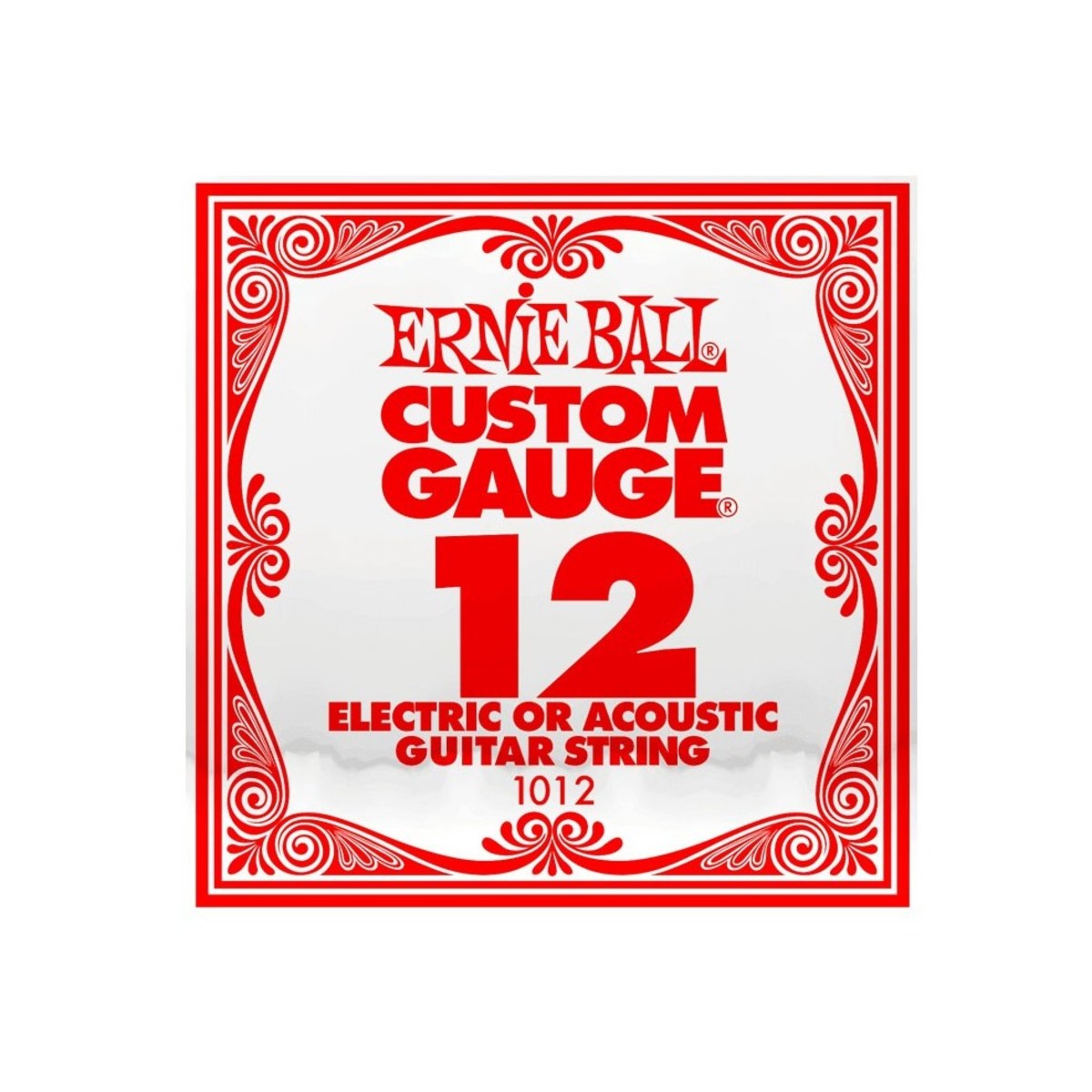 Ernie Ball 1012 Single .012 Plain Steel String - Image 1
