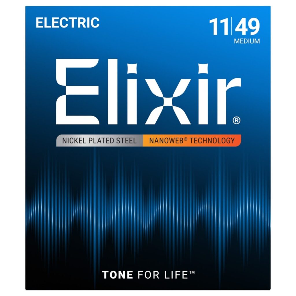 Elixir 12102 NANOWEB Medium Strings 11-49