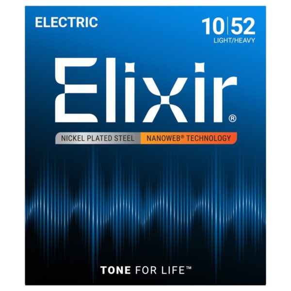 Elixir 12077 NANOWEB Light Heavy Strings 10-52 - Image 1