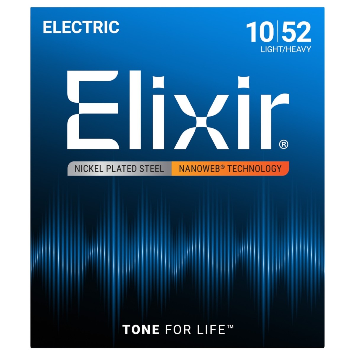 Elixir 12077 NANOWEB Light Heavy Strings 10-52 - Image 1