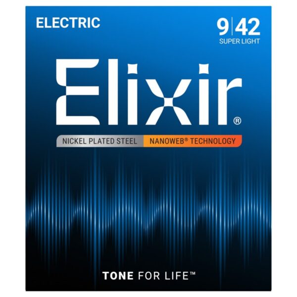 Elixir 12002 NANOWEB Super Light Strings 09-42 - Image 1