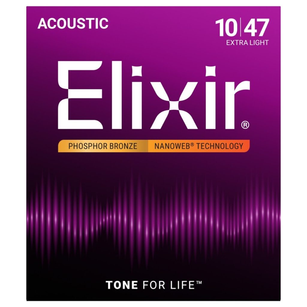 Elixir 16002 NANOWEB Phosphor Bronze Strings 10-47