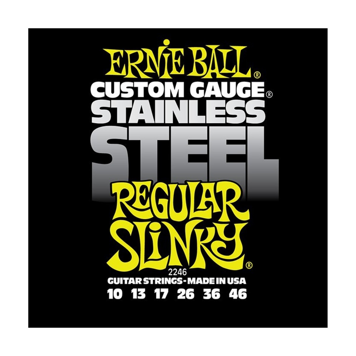 Ernie Ball Stainless Steel Regular Slinky 2246 Guitar Strings 10-46 - Image 1