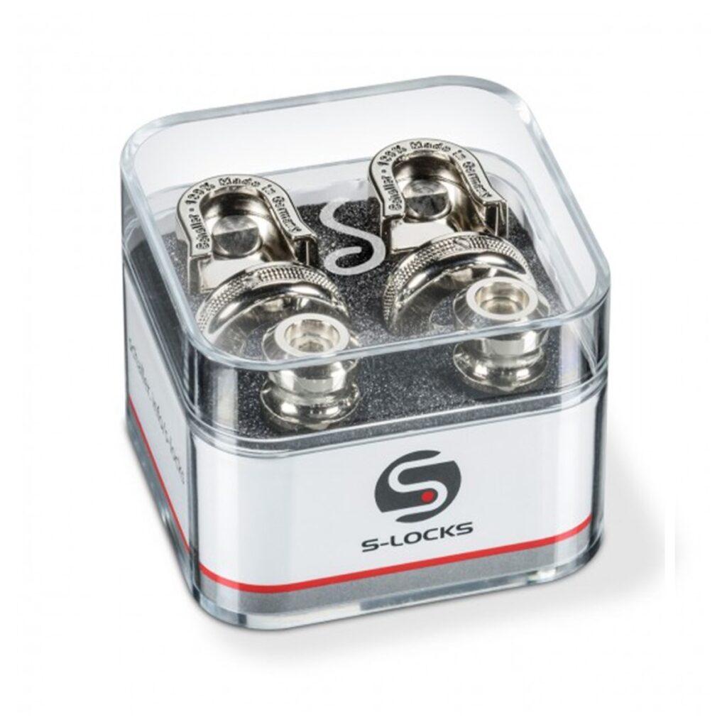 Schaller Security Strap Lock Set Nickel