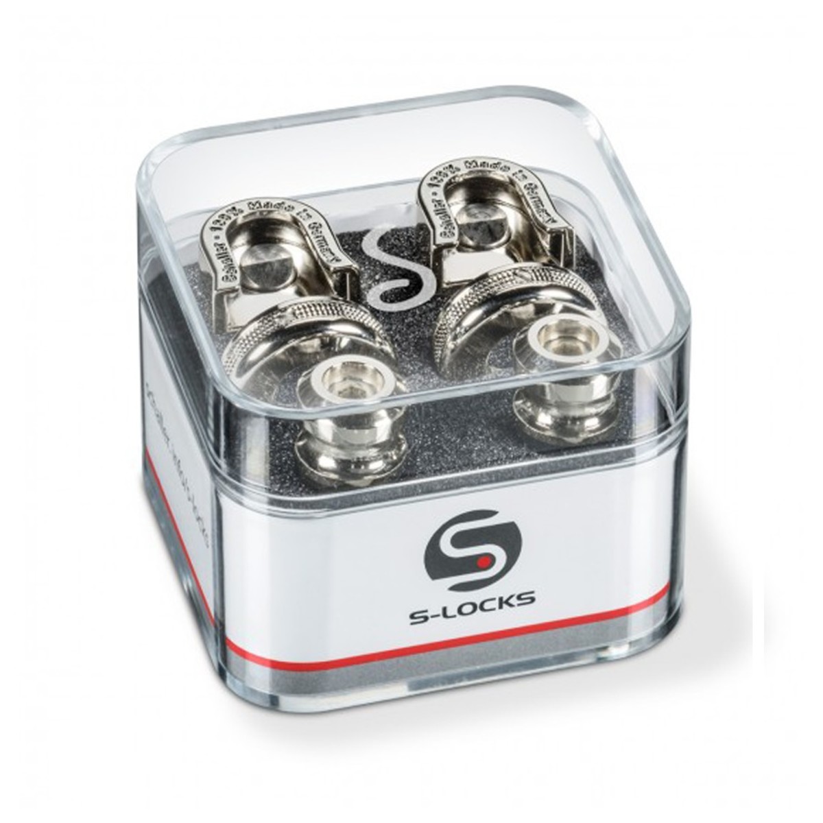 Schaller Security Strap Lock Set Nickel - Image 1