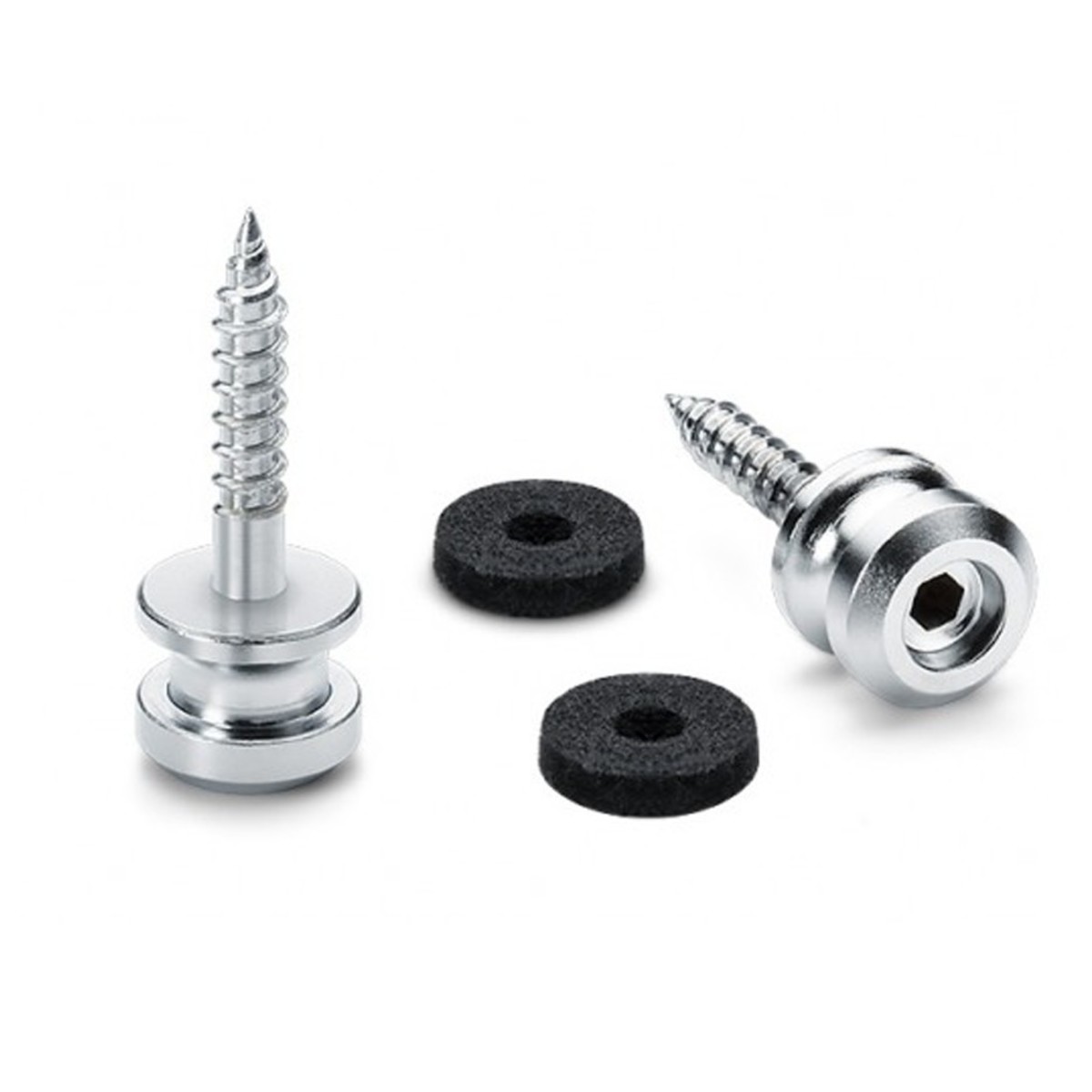 Schaller Security Strap Lock Set Nickel - Image 3