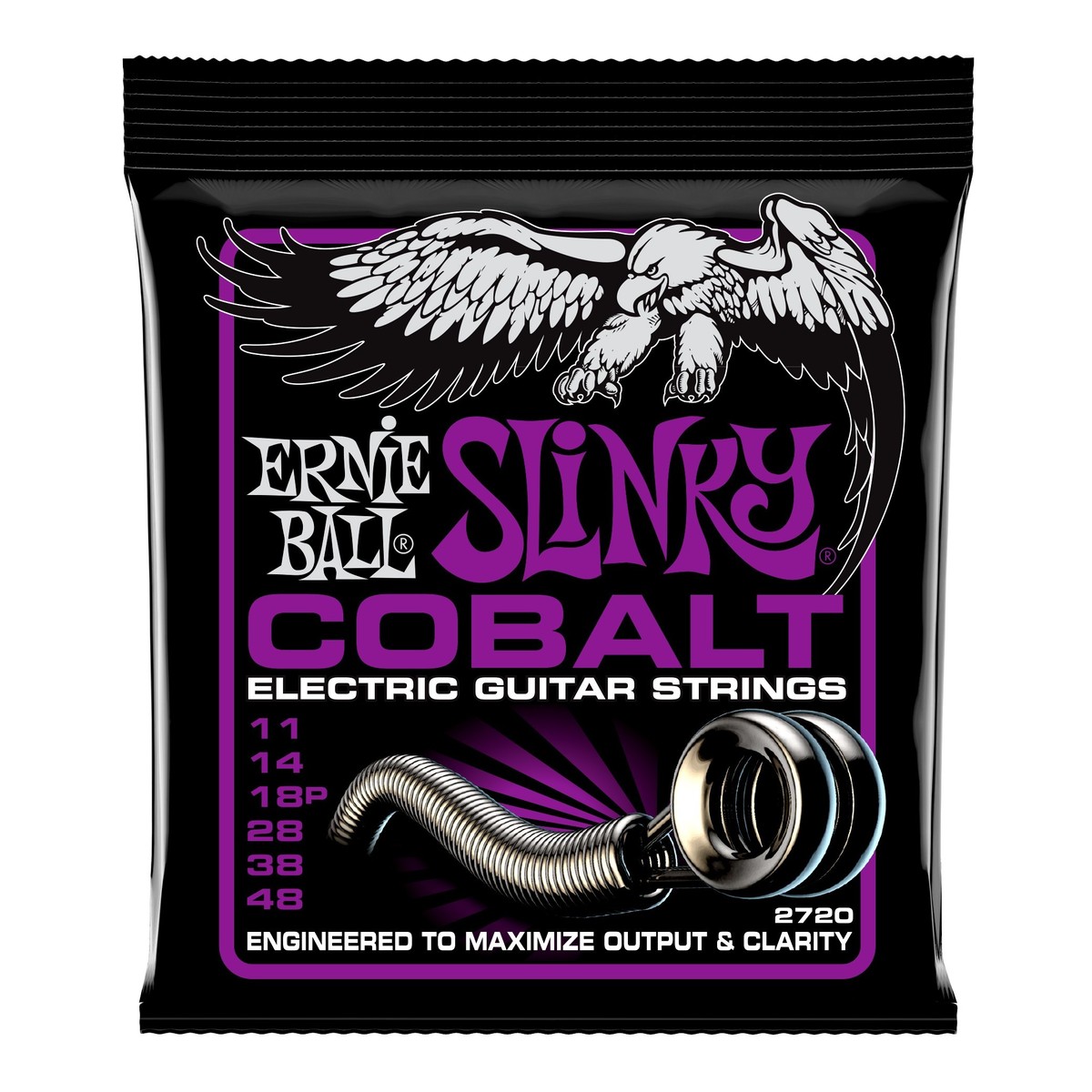 Ernie Ball Power Slinky 2720 Cobalt Guitar Strings 11-48 - Image 1