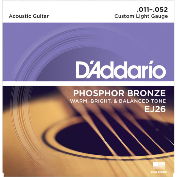 DAddario EJ26 Phosphor Bronze Custom Light 11-52 - Image 1