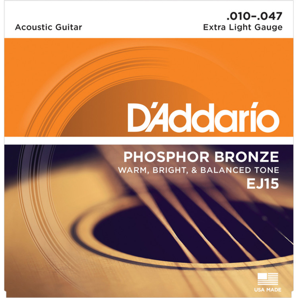 DAddario EJ15 Phosphor Bronze Extra Light 10-47 - Image 1