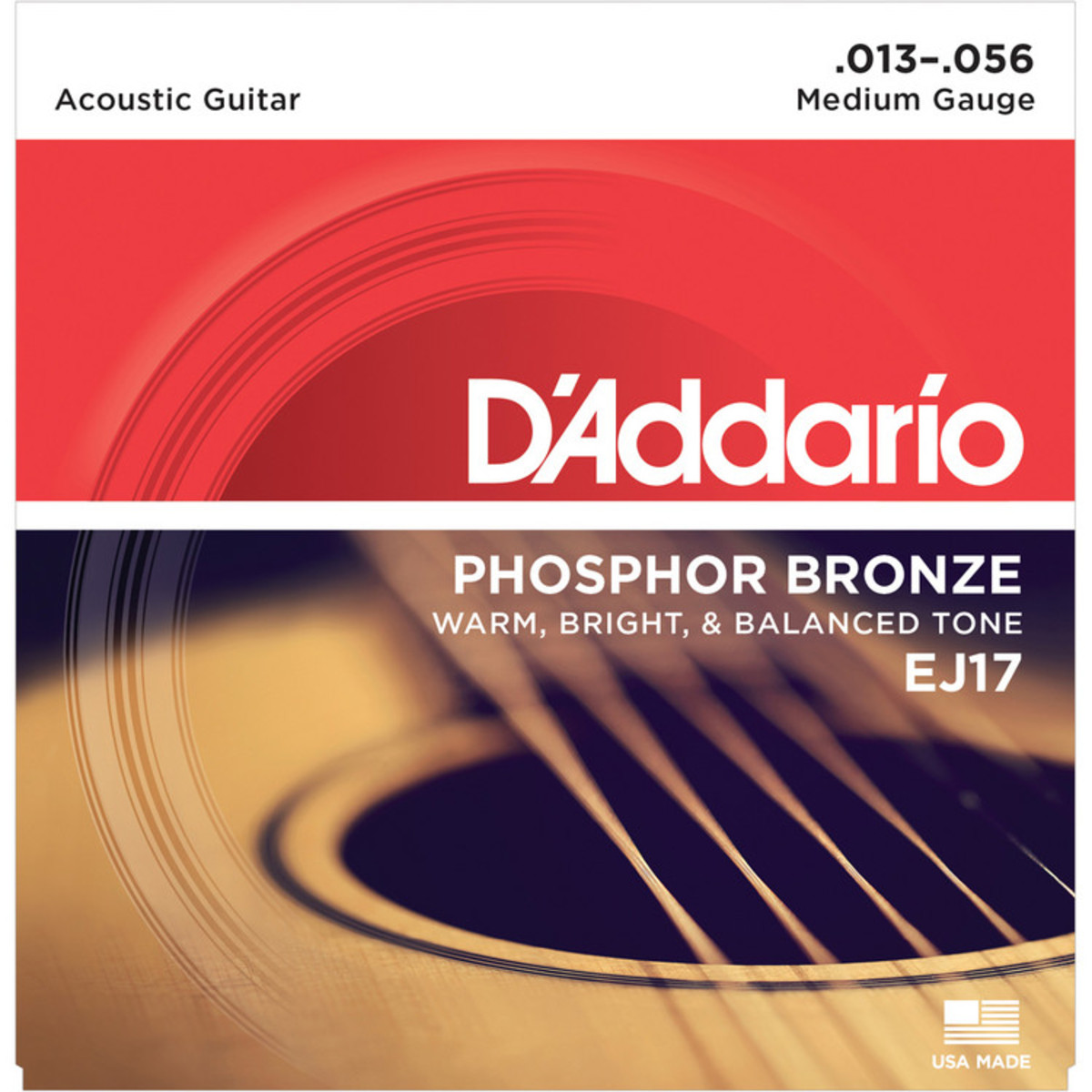 DAddario EJ17 Phosphor Bronze Medium 13-56 - Image 1