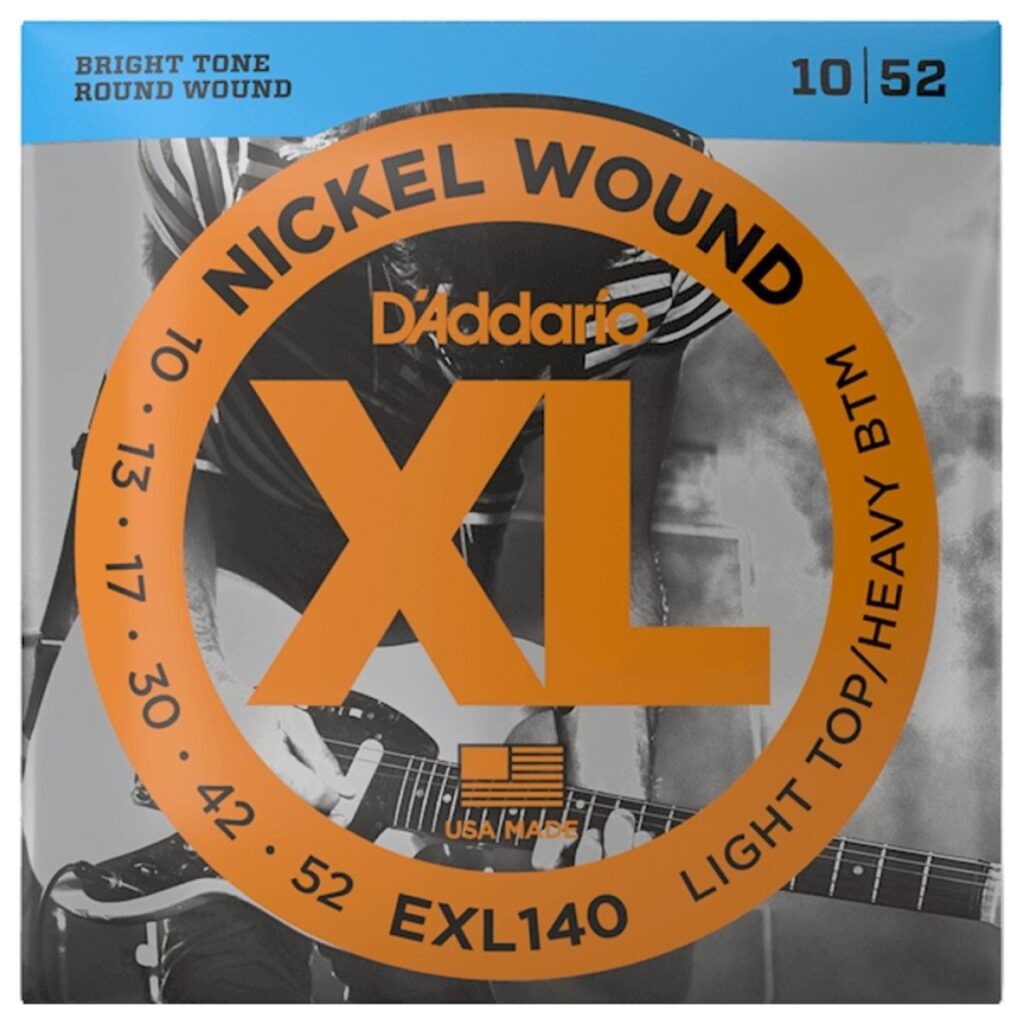 DAddario EXL140 Nickel Wound Light Top/Heavy Bottom 10-52