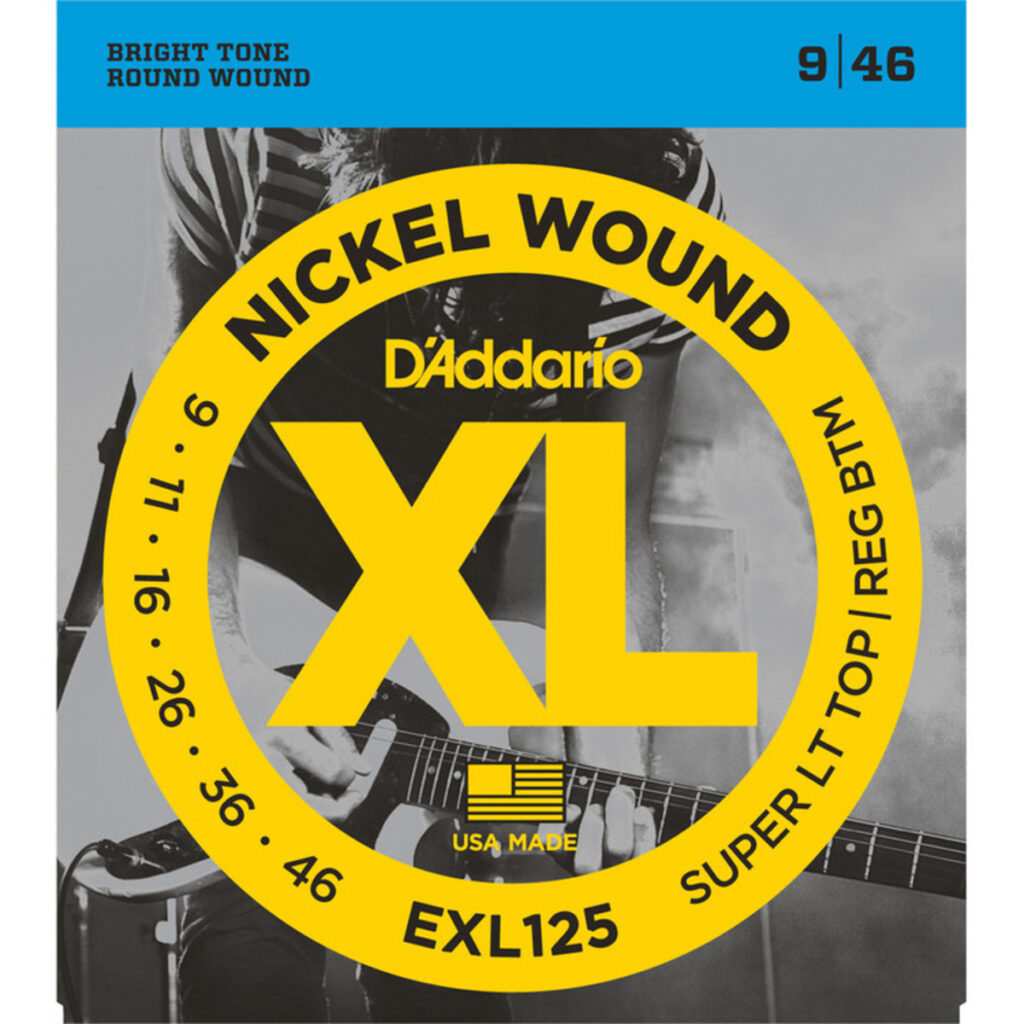 DAddario EXL125 Nickel Wound Super Light Top/ Regular Bottom 9-46