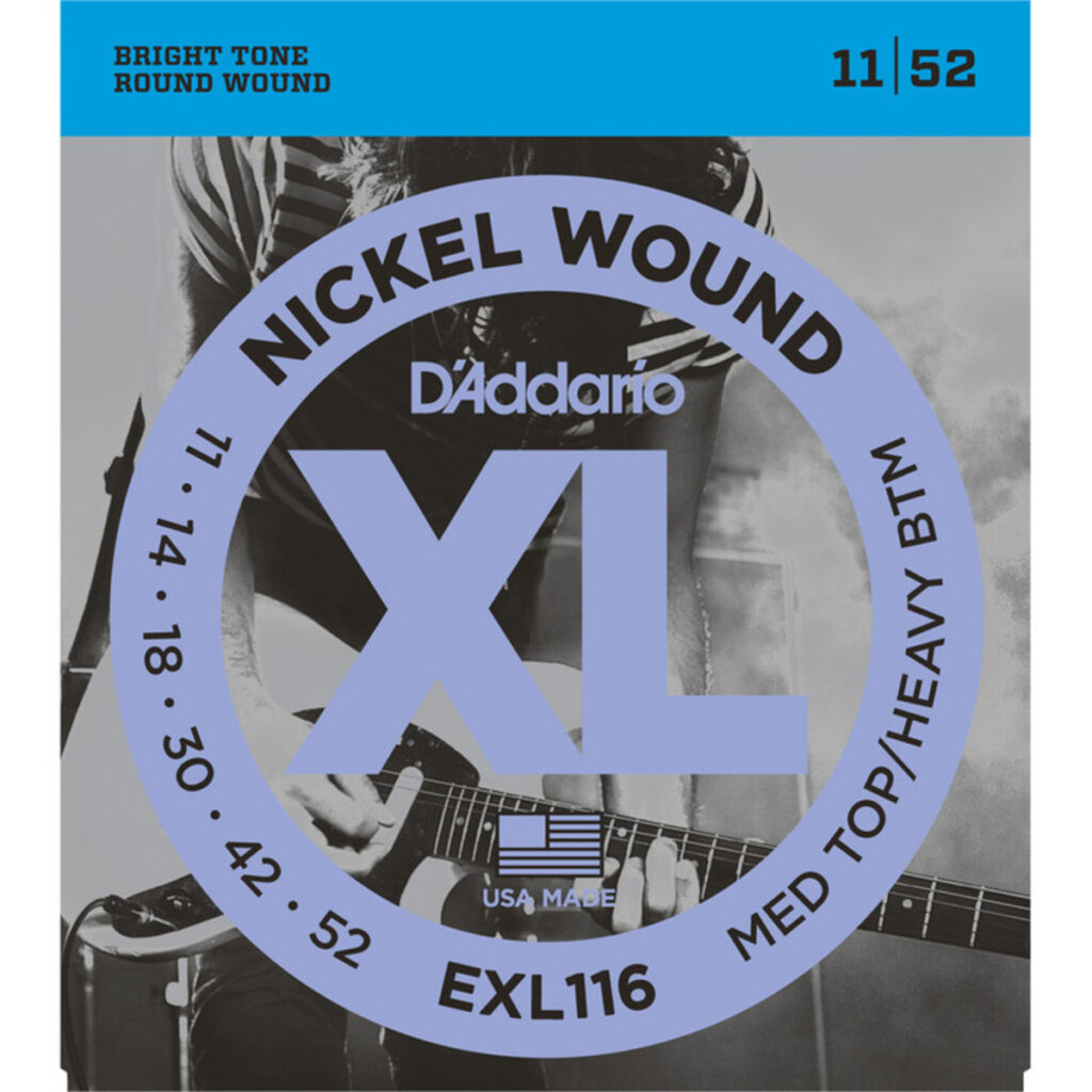 DAddario EXL116 Nickel Wound Medium Top/Heavy Bottom 11-52
