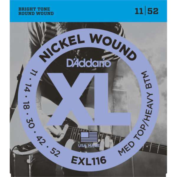 DAddario EXL116 Nickel Wound Medium Top/Heavy Bottom 11-52 - Image 1