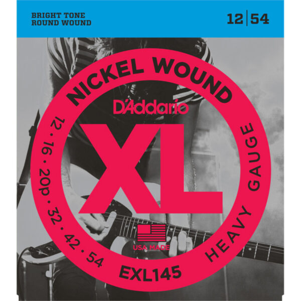 DAddario EXL145 Nickel Wound Heavy Plain 3rd 12-54 - Image 1