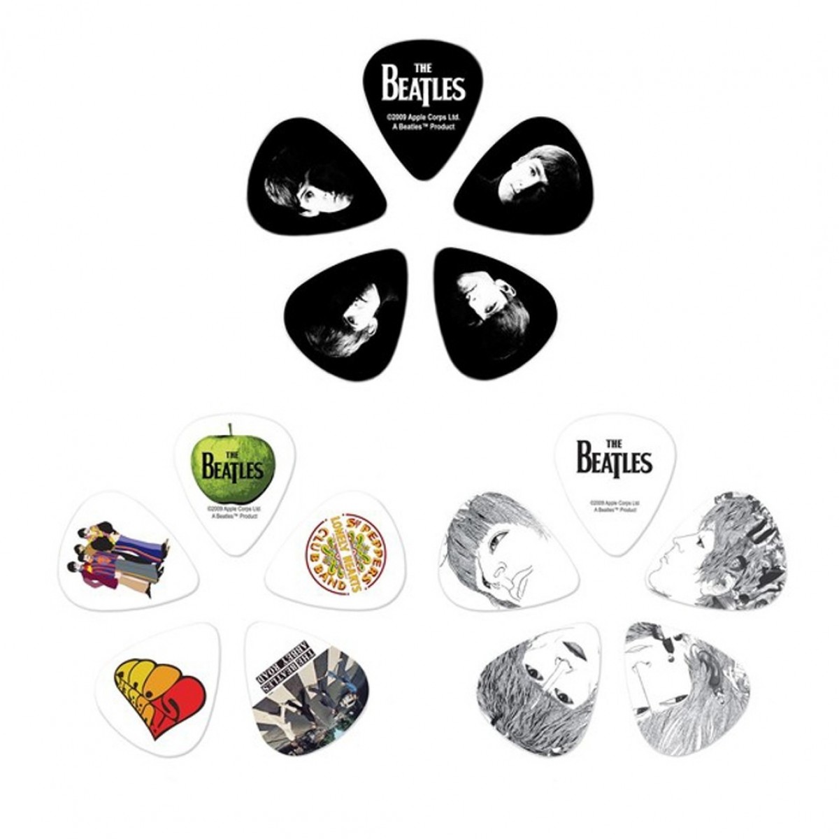 DAddario 1CAB4-15BT2 Beatles Signature Guitar Pick Tins Stripes - Image 3