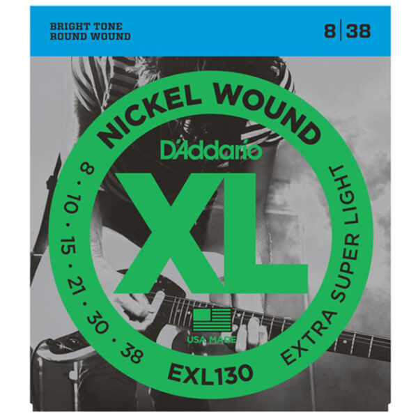 DAddario EXL130 Nickel Wound Extra-Super Light 08-38 - Image 1