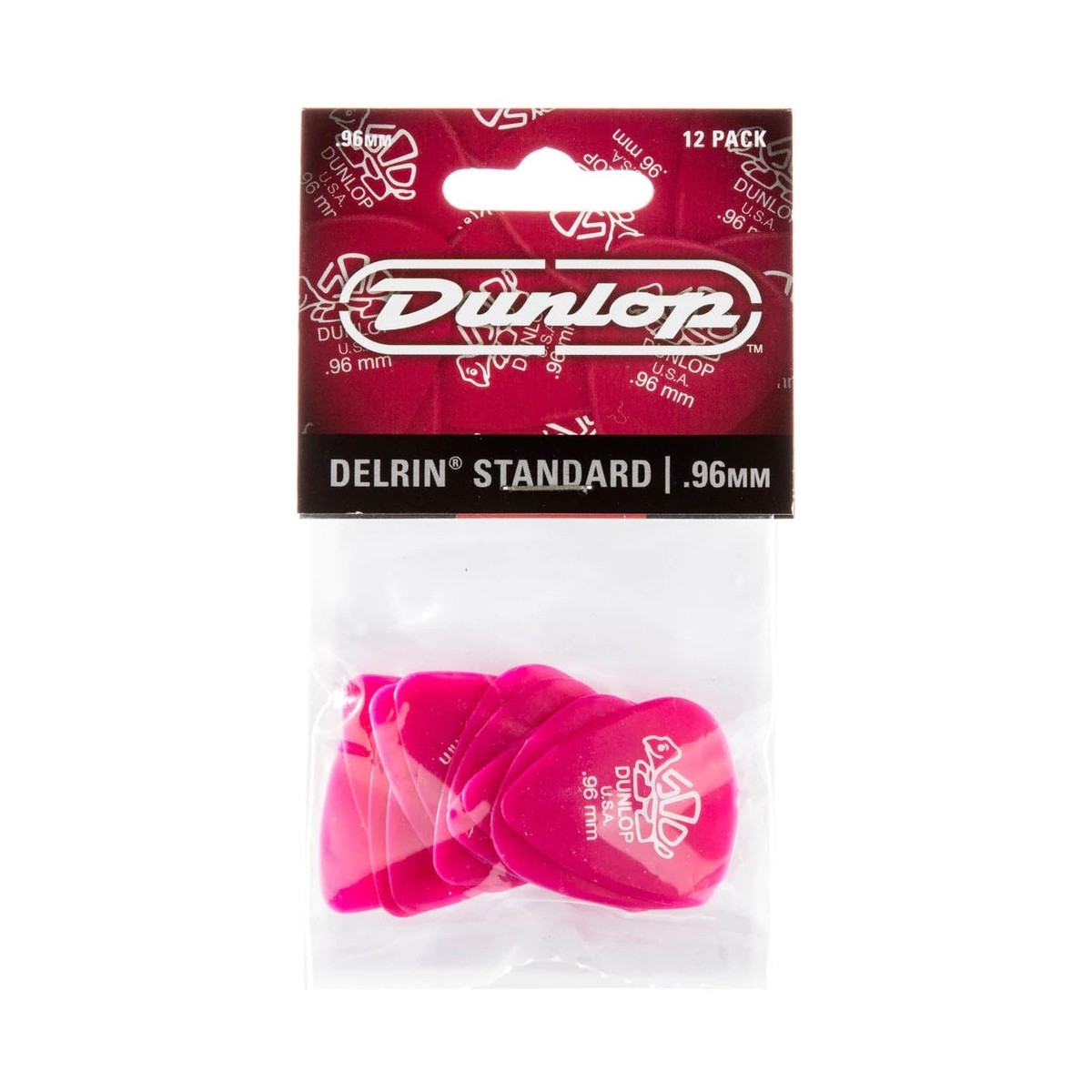 Dunlop 0.96mm Del 500 Dark Pink Players Pack of 12 - Image 3