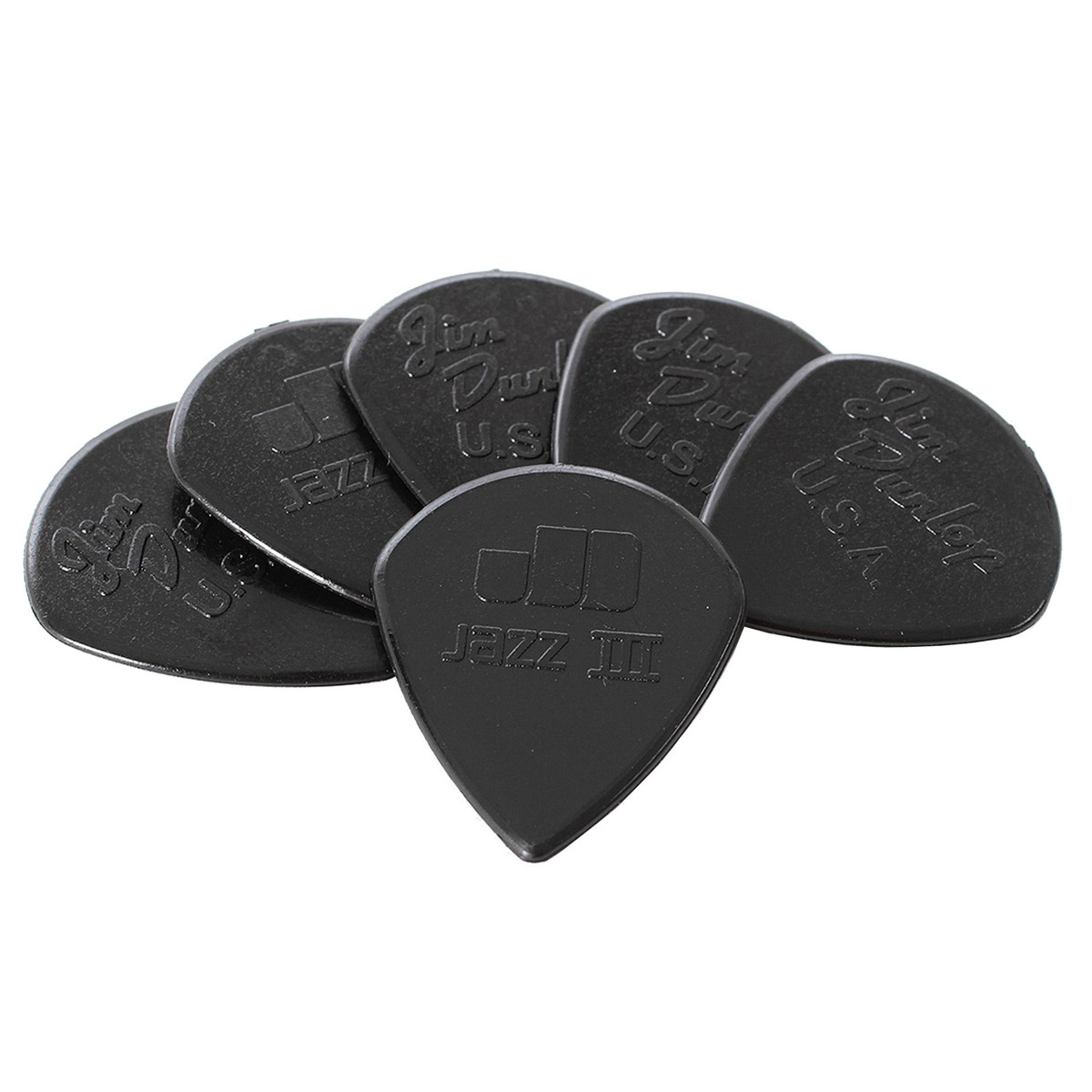 Dunlop Nylon Jazz IIIS Pick Players Pack of 6 - Image 1