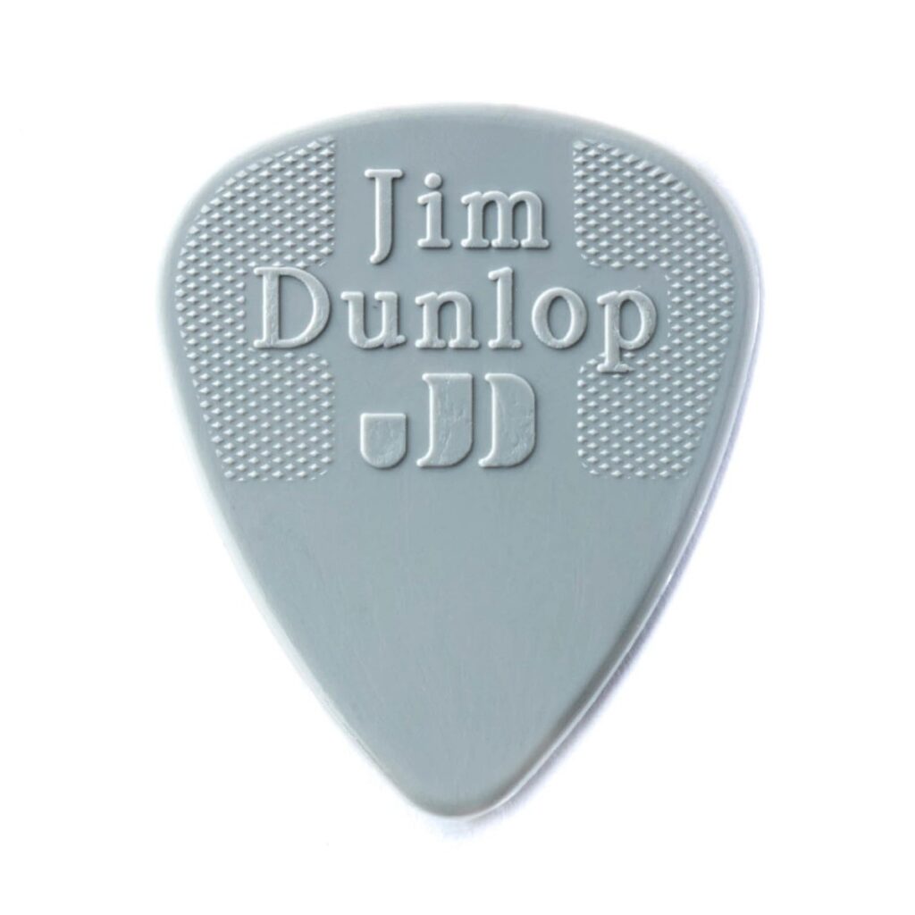 Dunlop 44P60 0.60mm Nylon Pick Light Grey Players Pack of 12