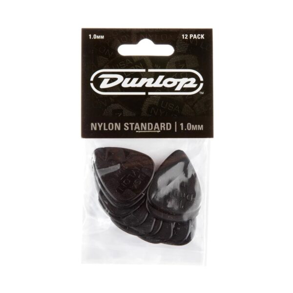 Dunlop 44P10 1.00mm Nylon Standard Pick Black Players Pack of 12 - Image 4