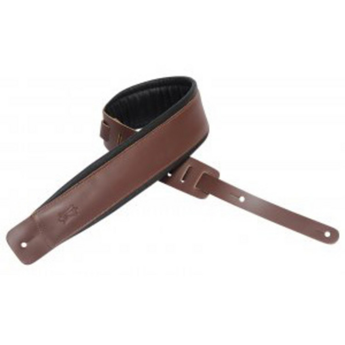 Levys DM1PD Padded Leather Strap Brown - Image 1