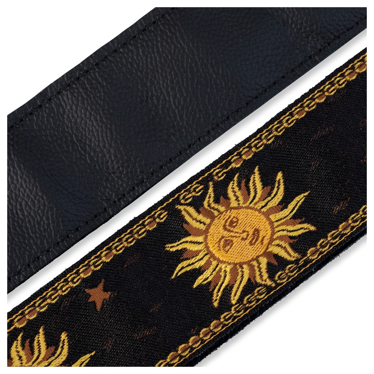 Levys MPJG-SUN-BLK Jacquard Sun Polyester Strap Black - Image 4