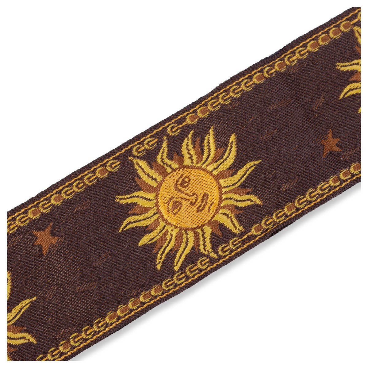 Levys MPJG-SUN-BRN Jacquard Sun Polyester Strap Brown - Image 4