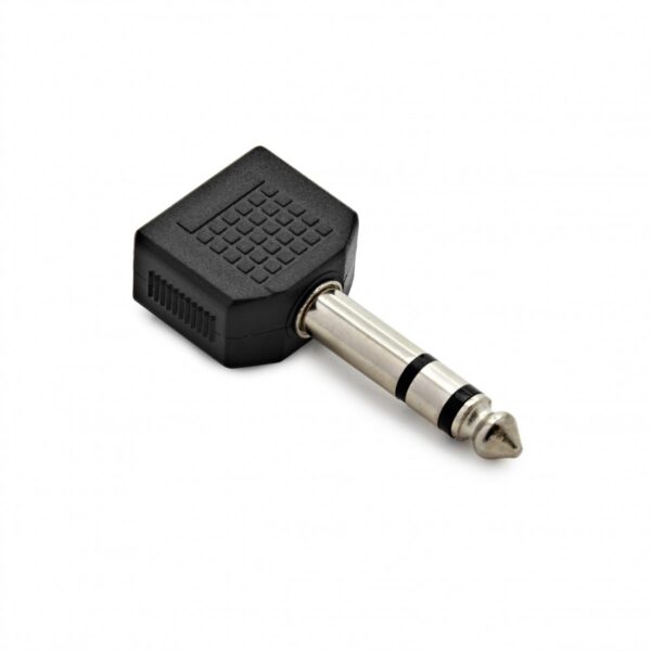 6.35mm Stereo Male/2x3.5mm Stereo Female Adaptor - Image 2