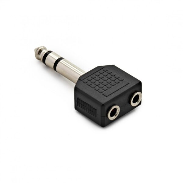 6.35mm Stereo Male/2x3.5mm Stereo Female Adaptor - Image 3