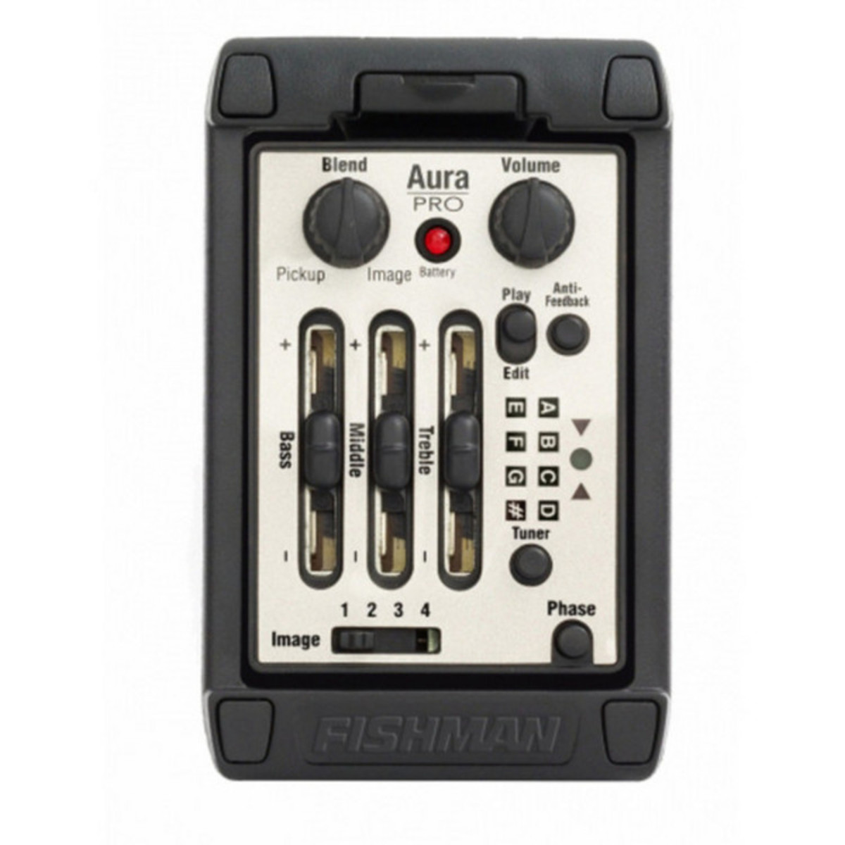 Fishman Onboard Aura Pro Preamp With Wide Pickup - Image 1
