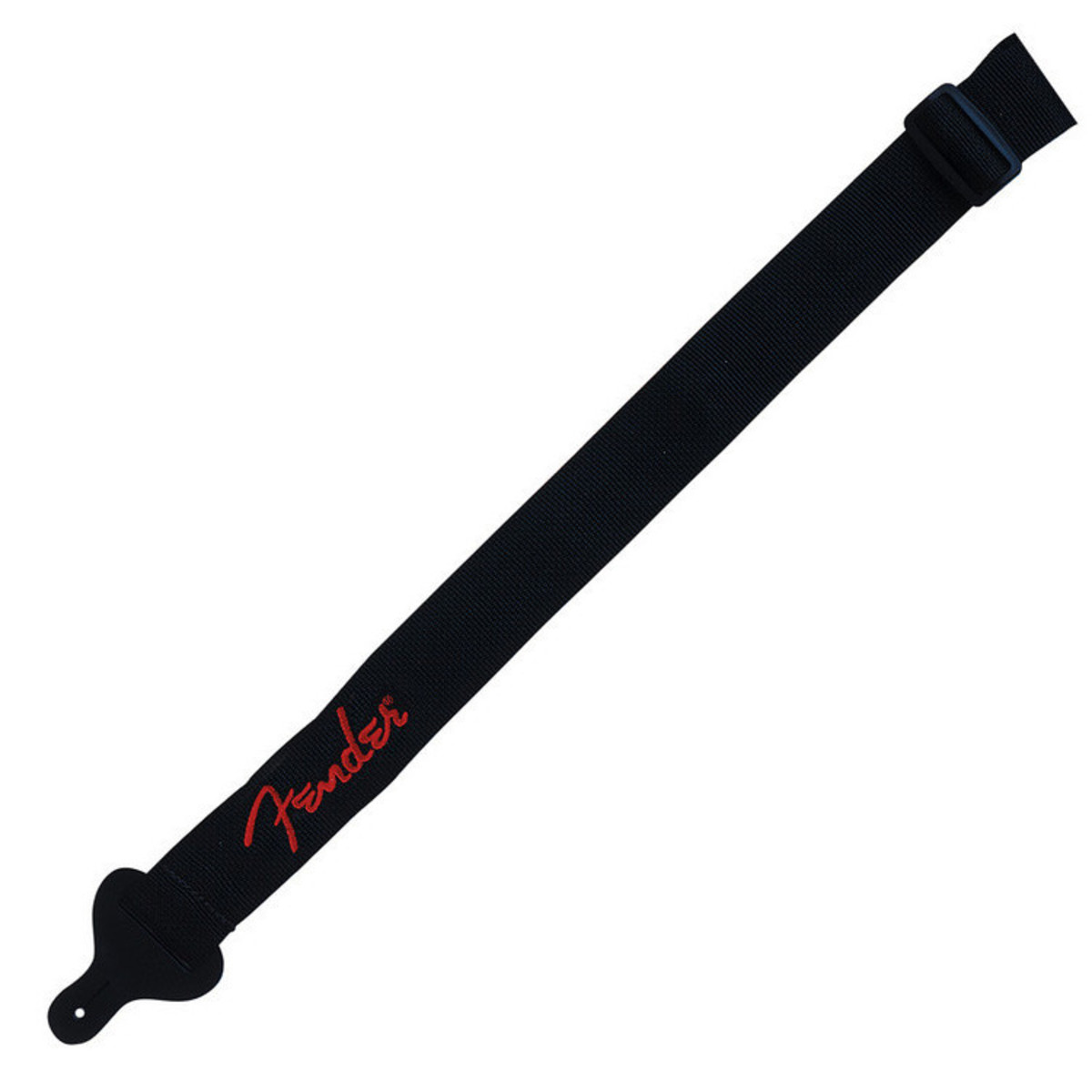 Fender 2 Inch Poly Guitar Strap Black with Red Logo - Image 1