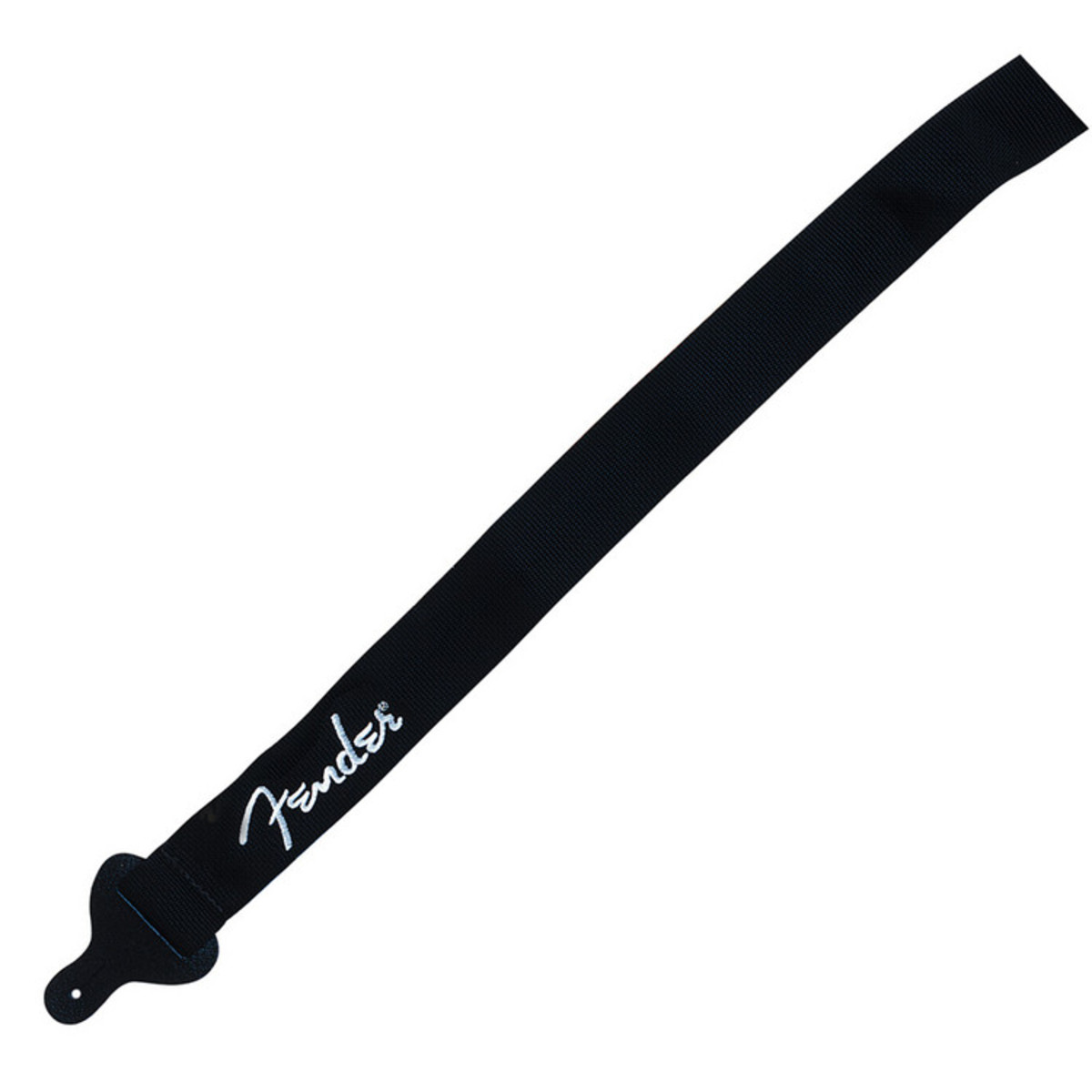 Fender 2 Inch Poly Guitar Strap Black with White Logo - Image 1