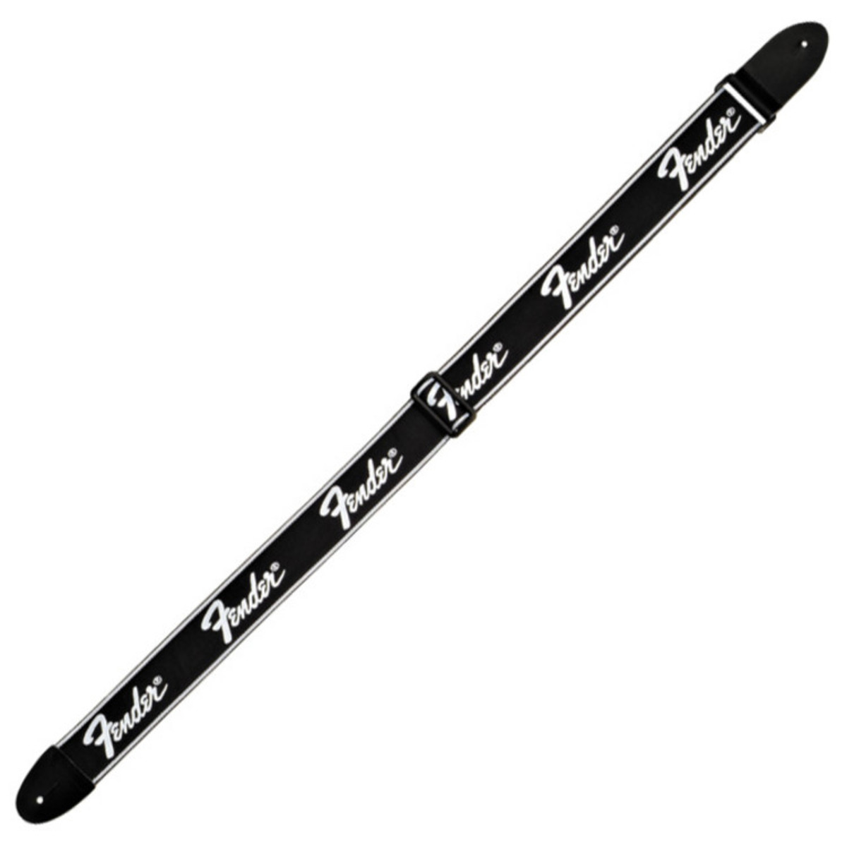 Fender Running Logo Guitar Strap Black - Image 1