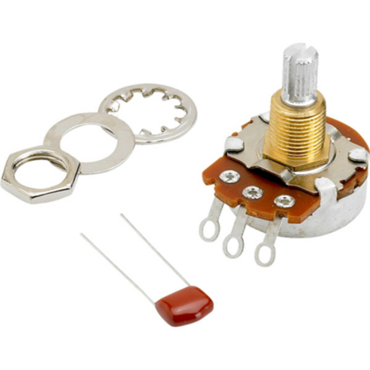 Fender Volume/Tone 500K Split Shaft Potentiometer - Image 1