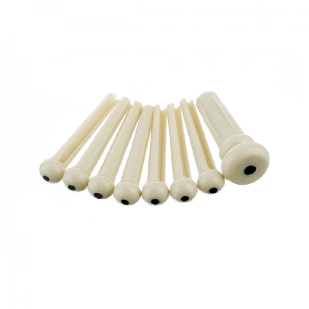 Fender Acoustic Bridge Pin Set Ivory with Black Dots