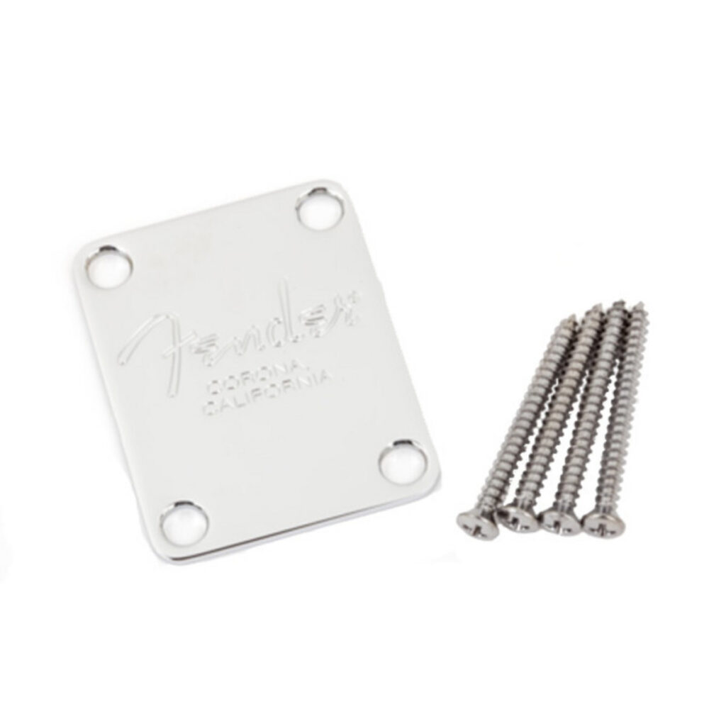 Fender 4-Bolt American Series Bass Neck Plate Chrome