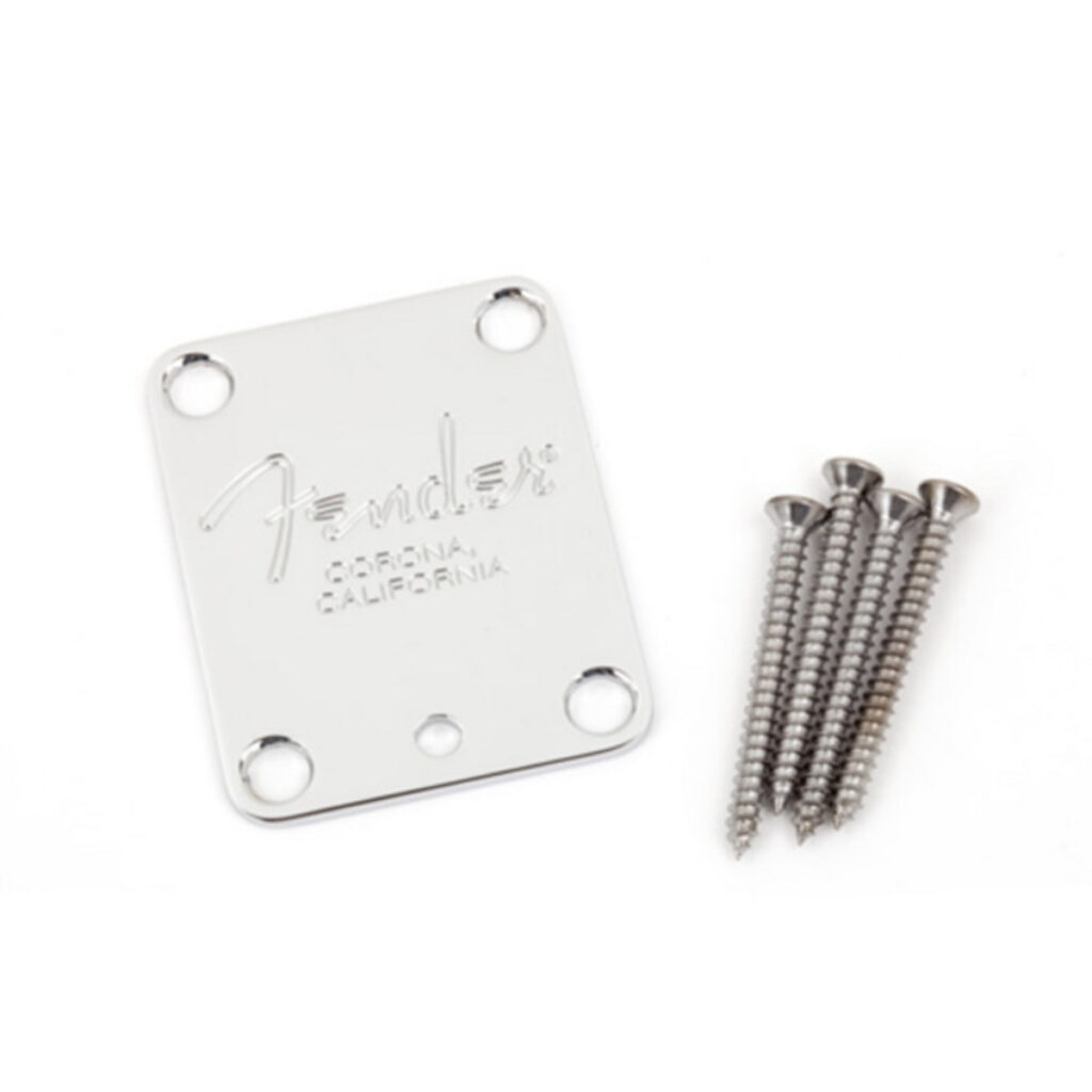 Fender 4-Bolt American Series Guitar Neck Plate Chrome