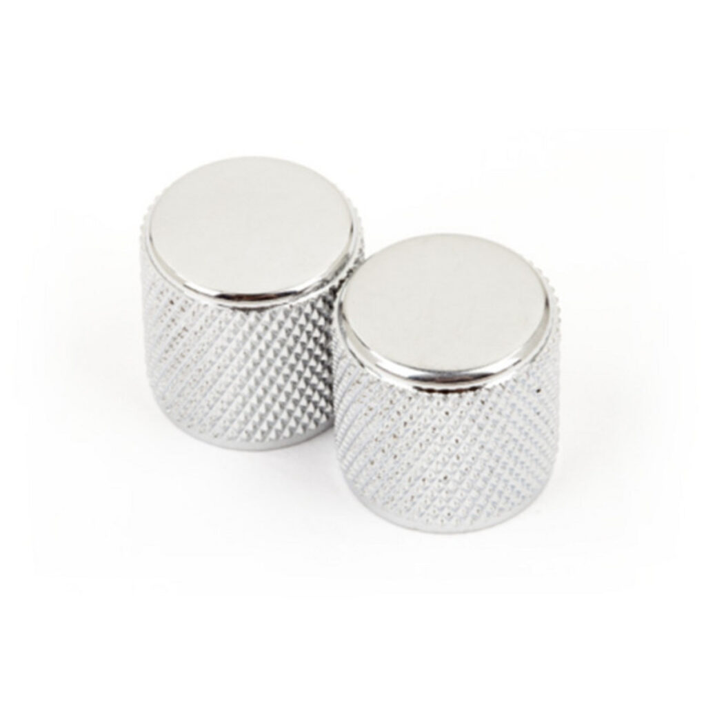 Fender Telecaster/Precision Bass Knurled Control Knobs Chrome