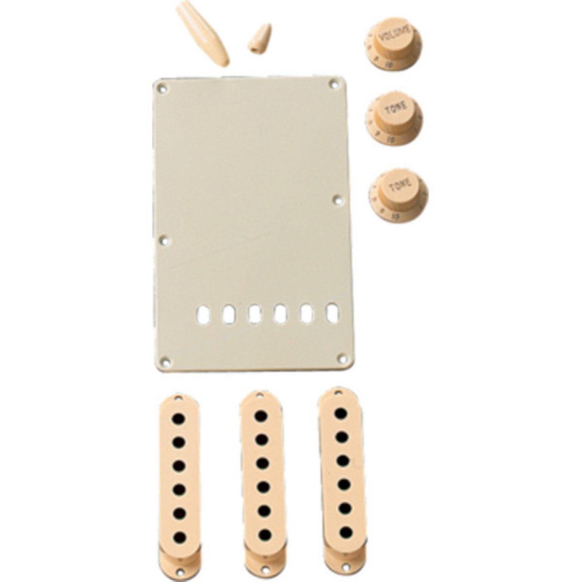 Fender Stratocaster Accessory Kit Aged White - Image 1